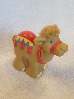 Fisher Price Little People Touch & Feel Nativity Camel Christmas Manger fuzzy